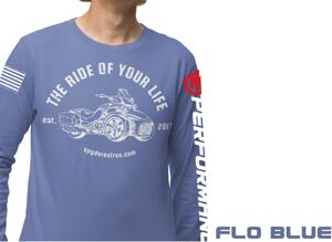 WITH SLEEVE LOGO: Long Sleeve Spyder Extras Ride of your life F3 VERSION