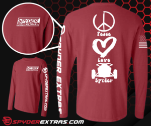 LONG SLEEVE SPYDER EXTRAS Peace Love Spyder APPAREL